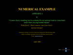 Numerical Example