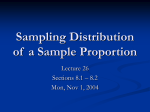 Sampling Distribution Proportion