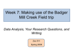 Data Analysis, Your Research Questions, and Writing