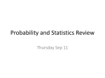 Probability and Statistics Review