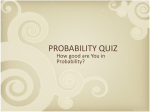 Probability Quiz