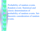 03-Probability of random events. Random event