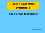 27 The Normal Distribution