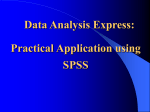 SPSS 101 - University of San Diego Home Pages
