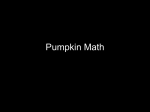 Pumpkin Math