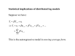 Statistical implications of distributed lag models