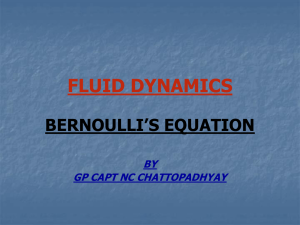 derived along a fluid flow streamline is often called the