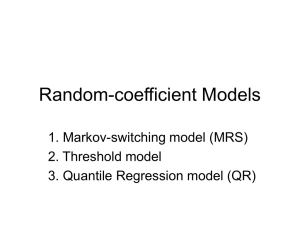 Random-coefficient Models