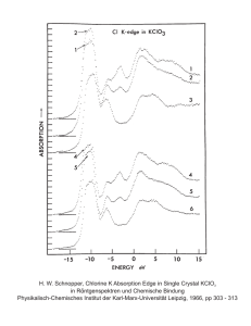 H. W. Schnopper, Chlorine K Absorption Edge in Single Crystal... ` in R ntgenspektren und Chemische Bindung