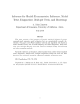 Inference for Health Econometrics: Inference, Model A. Colin Cameron