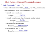 Ch. 8 Notes (Chemical Reactions) Teacher Relearn