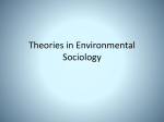 Theories in Environmental Sociology - Environment