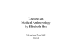 Lectures on Medical Anthropology by Elisabeth Hsu