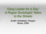 Gang Leader for a Day – background