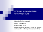 Formal and Informal Organization