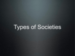 Types of Societies