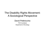 The Disability Rights Movement: A Sociological Perspective