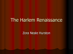 Harlem Renaissance - Hurston