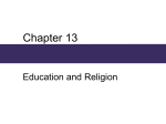 Chapter 13 Education and Religion