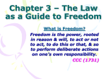 Chapter 3 – The Law as a Guide to Freedom