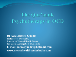 Noble Qur*aan and Psychotherapy