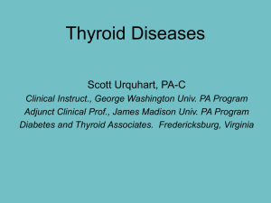 THYROID DYSFUNCTION
