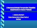A Neuropsychologic Persepective: Cognitive Impairments in Cancer