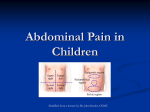 Abdominal Pain in Children