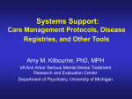 Care Management Protocols, Disease Registries, and Other