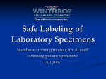 Safe Labeling of blood specimens