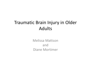 Traumatic Brain Injury in Older Adults