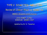 TYPE 2 DIABETES MELLITUS: REVIEW OF Clinical Practice