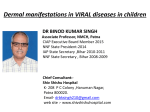 Dermal manifestations in viral diseases in children