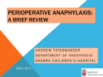 Pediatric Anesthesia Jeopardy