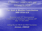 A SHORT HISTORY OF NEUROLOGY The Arab Contribution 500