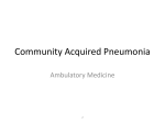 Community Acquired Pneumonia - University of California