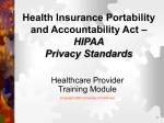 Health Insurance Portability and Accountability Act of 1996