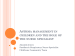 Asthma management in children and the role of the nurse