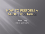 HOW TO write a good discharge summary