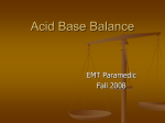Acid Base Balance - faculty at Chemeketa