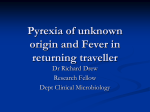Pyrexia of unknown origin