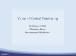 Value of Central Purchasing