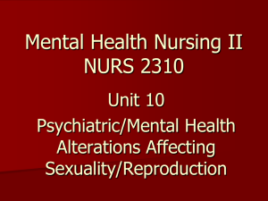 Mental Health Nursing II NURS 2310