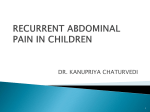 RECURRENT ABDOMINAL PAIN