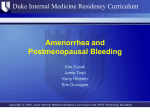 Causes of Secondary Amenorrhea