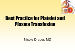 Platelets and Plasma - University of Colorado Denver