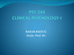 psy 402 clinical psychology