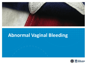 Abnormal Vaginal Bleeding PPT Lecture Slides