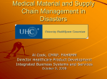 Medical Material and Supply Chain Management in
