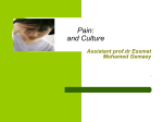 Pain: and Culture - Home - KSU Faculty Member websites